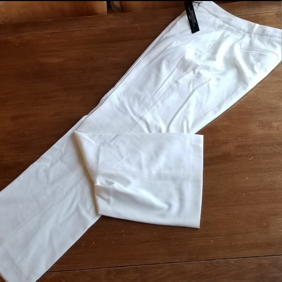 Talbots Windsor Italian Flannel fully-lined ivory pants - 16WP - Picture 4 of 10